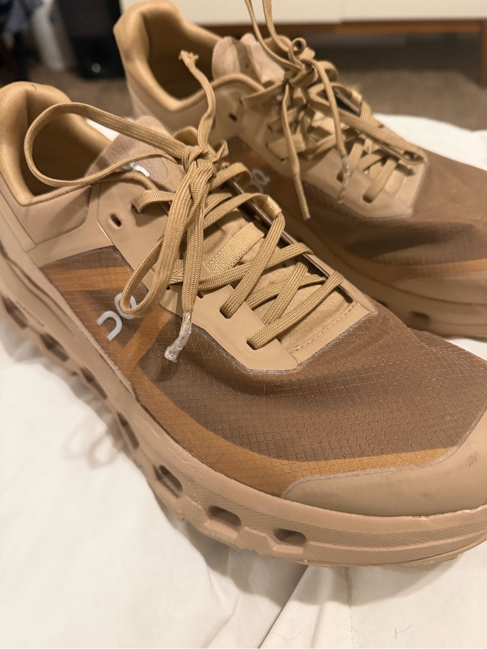 On Running Men's Athletic Sneakers in Tan and Brown